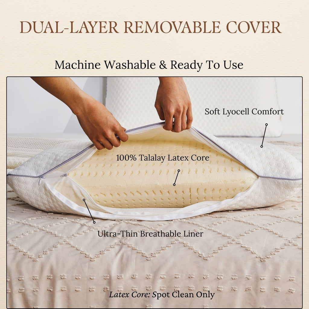 WILNARA 100% Natural Talalay Latex Pillow
