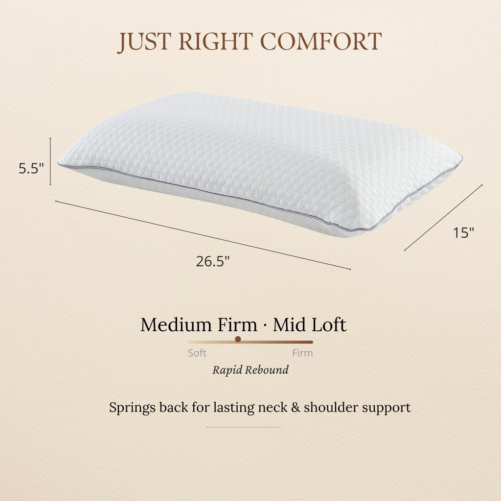 WILNARA 100% Natural Talalay Latex Pillow